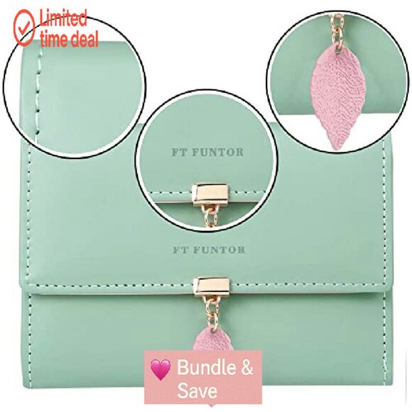 RFID Blocking Tri-Fold Wallet with ID Window and Zipper Pocket - Picture 6 of 7